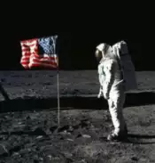 Astronaut on moon