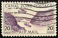 Panama Canal Zone postage stamp