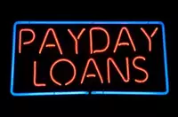 Payday loans sign
