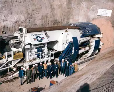 Air Force boring machine