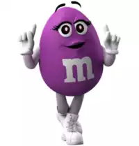 Purple M&M